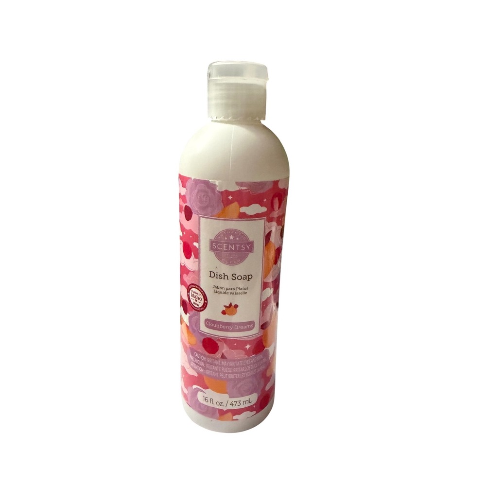 Scentsy Cloudberry Dreams Dish Soap 16 fl oz Liquid Kitchen Cleaner‎ New retired